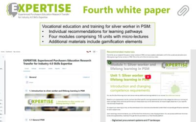 Fourth white paper about learning and teaching material published