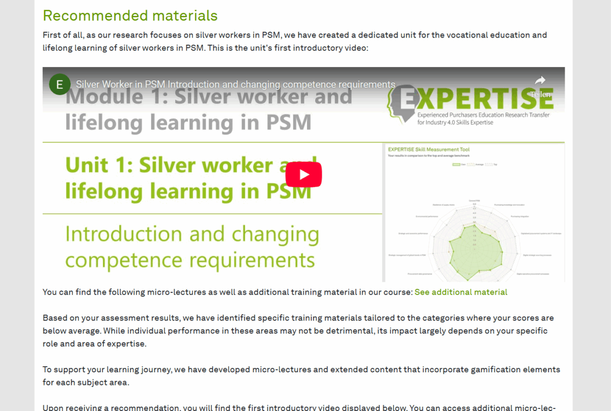 Recommendations integrated 